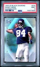1999 UPPER DECK BLACK DIAMOND DIAMONATION DIAMONATION #D15 RANDY MOSS PSA 9