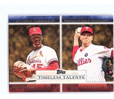 2012 Topps Timeless Talents Bob Gibson / Roy Halladay #TT-15