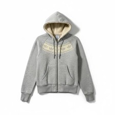 Adidas Grey Fleece Hoodie - Size 85, Warm Comfortable