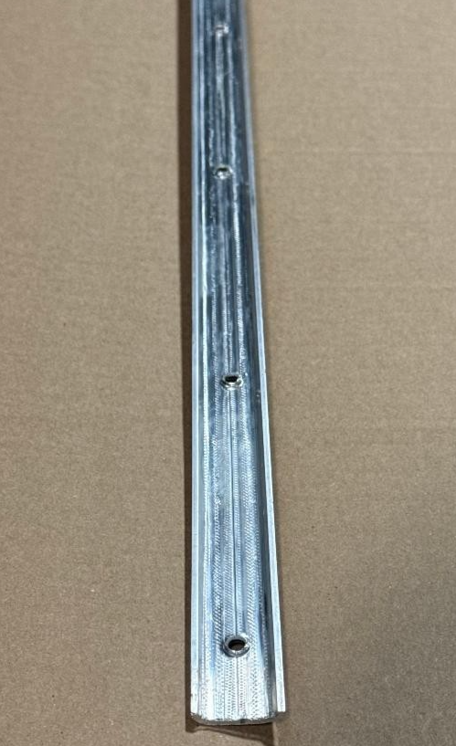 92" Mill Finish Aluminum Non Insert Side Flat Trim Molding 1.032" x ...