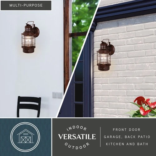 Vaxcel Lighting OW37081 Hyannis 1 Light Outdoor Wall Sconce - - Bronze - Picture 10 of 11