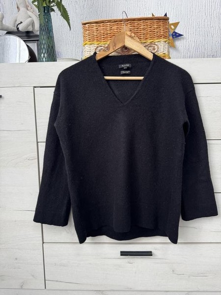 Women Massimo Dutti Sweater Black Cashmere 38 / M