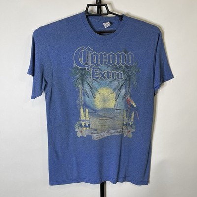 Corona Extra Beer Blue Graphic Shirt Size Large Men s