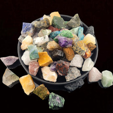 5.4Lb Bulk Natural Rocks for Tumbling,Rocks Minerals Collections Raw Crystals