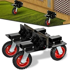 TOPOWN Chicken Tractor Mobility with Wheels Lift Kit Set of 4, Chicken Coop Whee