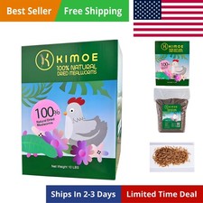 Non-GMO Bulk Dried Mealworms 10LB Bag for Chickens, Ducks  Wild Birds   100 ...