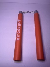 12" Red Foam Padded Nunchucks with Chain Metal Swivel Martial Arts