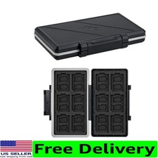 36-Slot Water-Resistant Memory Card Case - Anti-Shock Wallet with Floral Design