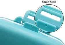 Small Pill Box Supplement Case for Pocket or Purse - 3 Removable Compartments...