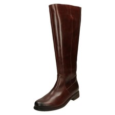 Femmes Gabor Cuir Genou Bottes L-VARIO Mollet Environ 2.5 CM Talon - 72.797