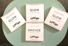 Red Aspen Pearl, Gold & Rose Gold Highlighters And Copper Grove Bronzer All NIB