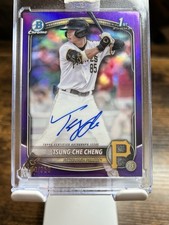 2025 Bowman - Chrome Prospect Autographs Tsung-Che Cheng #CPA-TC Purple...