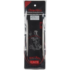 ChiaoGoo Red Lace Stainless Steel Circular Knitting Needles 24"-Size 000/1.5mm