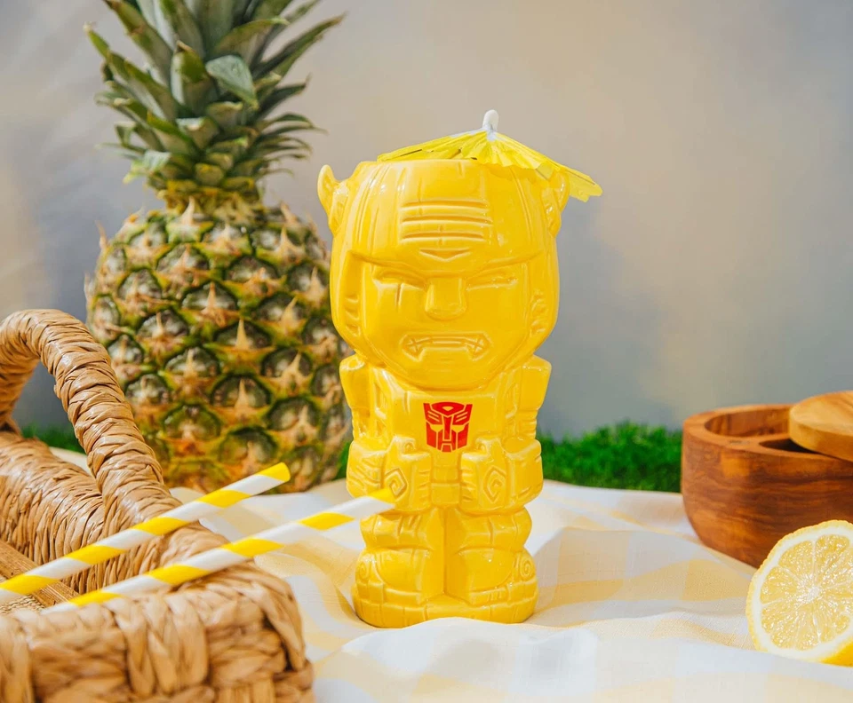 变形金刚大黄蜂陶瓷马克杯 | 派对鸡尾酒杯 适用于白酒和 Be... — 第 4/4 张图片