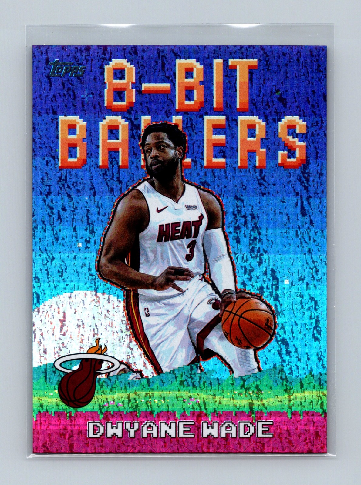 2025-26 Topps #8B-23 Dwyane Wade 8-Bit Ballers Holo Foil