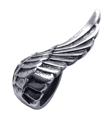Edelstahl-Anhänger 316L Drache Fantasy Drachenanhänger Sternzeichen Flügel Stein