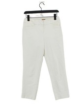 Loft Women's Jeans W 28 in White Cotton with Spandex Straight