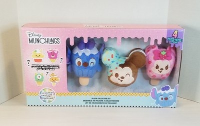 Disney Plush Collectors Set Mickey, Minnie, Stitch & Mystery 4-Pack 6'' New Box