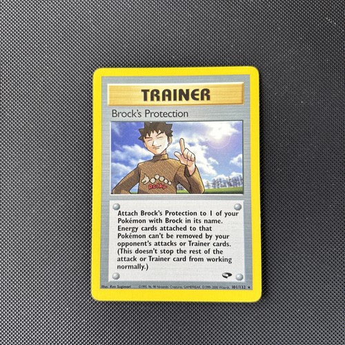 Pokemon Card Gym Challenge Brock's Protection 101/132 WOTC Rare