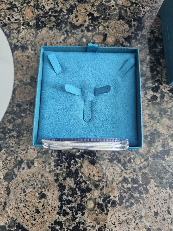 Brazalete Effy Royale Azul Oro Blanco 14K Zafiro Azul y Diamante, 1.47 TCW Foto 2 de 4