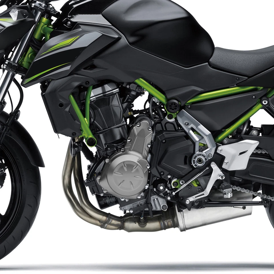 Cubierta del motor del estator izquierdo apta para Kawasaki Z650 ABS 2017 2018 2019 2020 2021 2022 Foto 3 de 4