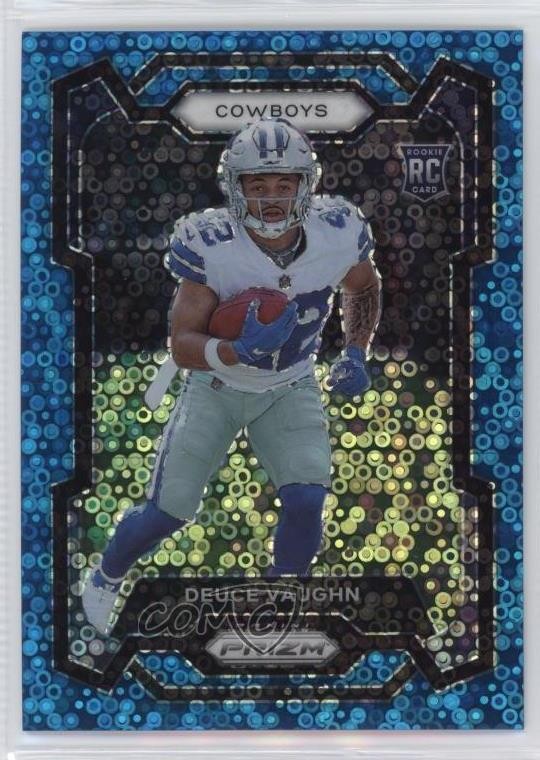 2023 Panini Prizm Rookies No Huddle Blue Prizm 82/95 Deuce Vaughn #324 1ax4