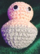 Crochet Mushroom Plush Mini Mushroom baby cottage core Pink  Gray ball 3"