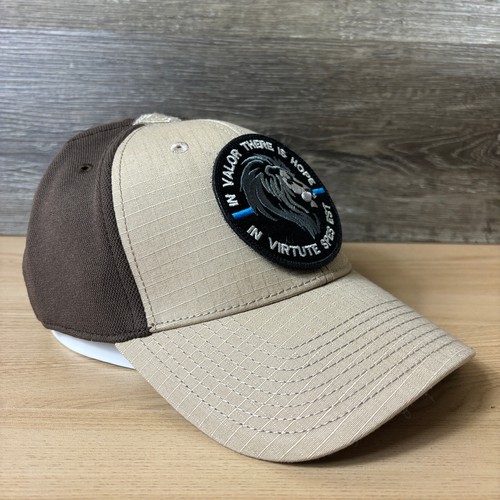 5.11 Tactical Hat Cap Fitted L/XL Brown Flag Bearer Valor There Is Hope Mens - Picture 6 of 10