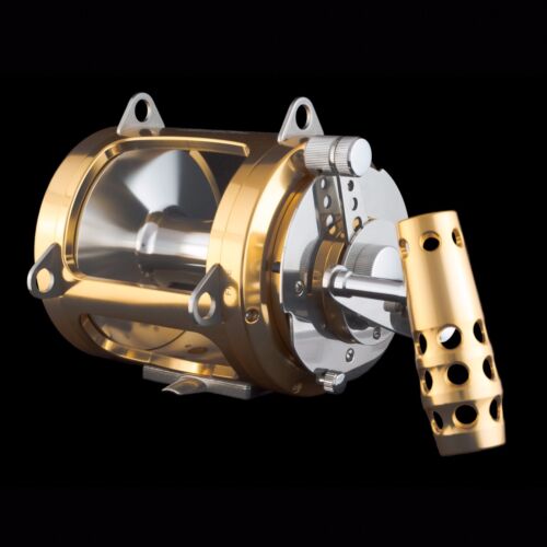 OKIAYA BLUE MARLIN PRO NATIONAL  80W-II 2 Speeds Big Game Reel  Dual AXR Drag - Picture 1 of 12