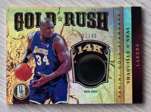 2011-12 Panini Gold Standard Shaquille O'neal Gold Rush 14K 02/49 !!! - Picture 2 of 4