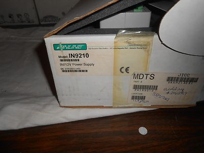 INLINE  IN9210  12V POWER SUPPLY  NIB RACK MOUNTABLE 10 OUTPUTS 3 AMP MAX TOTAL