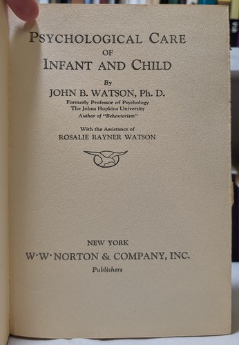 Psychologische Betreuung von Säugling und Kind - John B. Watson - frühe Ausgabe HC 1928 - Bild 7 von 8