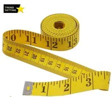 TAILOR SEAMSTRESS SEWING DIET BODY CLOTH RULER TAPE MEASURE BRASS ENDS 150cm 60"
