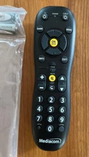 Mediacom RCN New Black Remote Control Cable TV Box RF Model URC-2068BC2-R