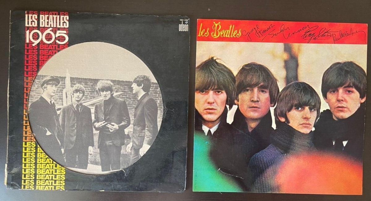 RARE FRENCH LP THE BEATLES LES BEATLES 1965 ODEON OSX 228 RED 