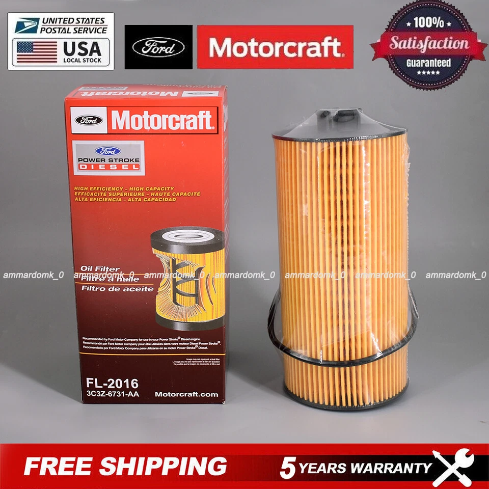 Filtro de aceite OEM para PowerStroke 6,0 L 6,4 L diésel 6,0 6,4 L FL-2016 FL2016 original Foto 2 de 4