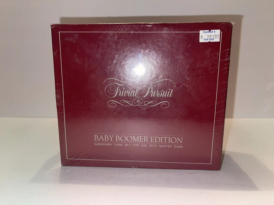 Juego de tarjetas subsidiarias Trivial Pursuit Baby Boomer Edition para usar con Master Sealed Foto 2 de 3