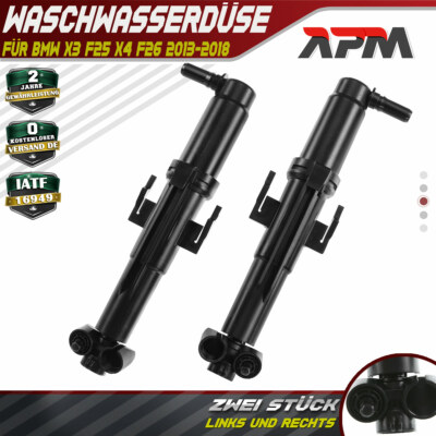 2x Scheinwerferreinigung Waschwasserdüse L + R für BMW X3 F25 X4 F26 2013-2018