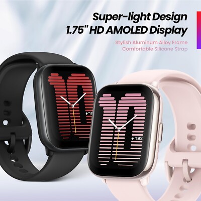 Amazfit A Zepp Brand Active Bluetooth Sports Watch Pink for sale 