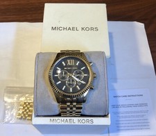 Michael Kors Gold Tone Multifunction Men s Wa...