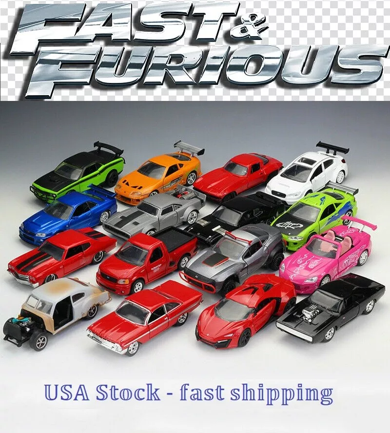 Fast And Furious,Assorted Cars,Collect,Dom/Brian/Letty,Diecast Toy Car,5'',  1:32