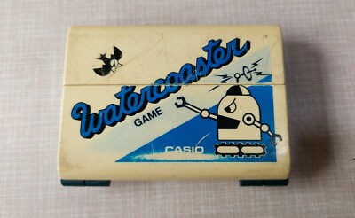 🎮 Vintage 1983 Casio Watercoaster Handheld Solar Powered LCD GAME