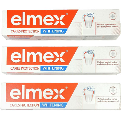 ELMEX Caries Protection WHITENING __ 3 x 75ml _____  EXP. 02/2027