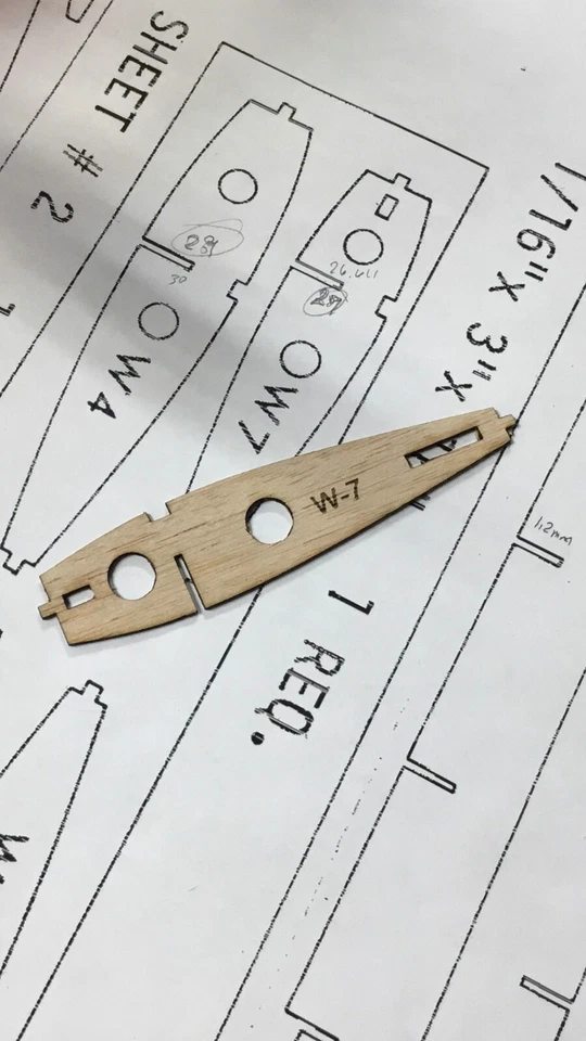 Laser Cut Ribs Midwest Control Line Profile 33" Messerschmitt 109 .15 Engine NEW - Image 4 of 4