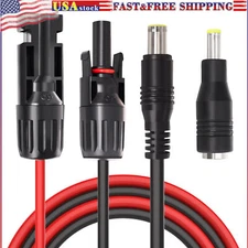Solar Panel Connector to DC 8mm Adapter Extension Cable 16 AWG with DC 5.5mmx2.5