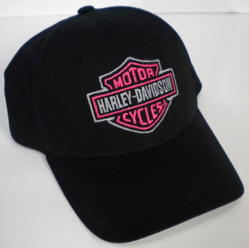 Pink Harley Davidson Tuscaloosa Dealership Logo Buckle Hat Cap Women's