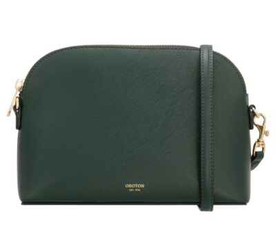 New Leather Oroton Inez Slim Crossbody Color Juniper  Australia