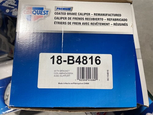 Carquest Premium 18-B4816 Semi Loaded Disc Brake Caliper w/ Bracket FRONT RIGHT - Foto 6 di 6