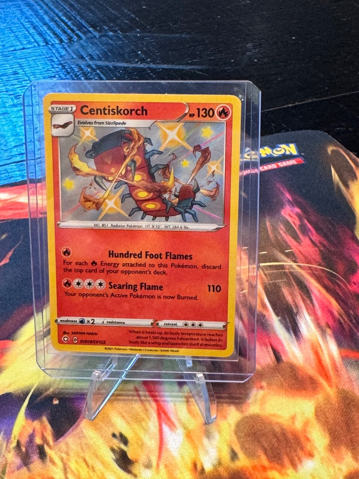 Pokemon Centiskorch - Holo Rare - SV019/SV122 - Shining Fates Shiny Vault NM
