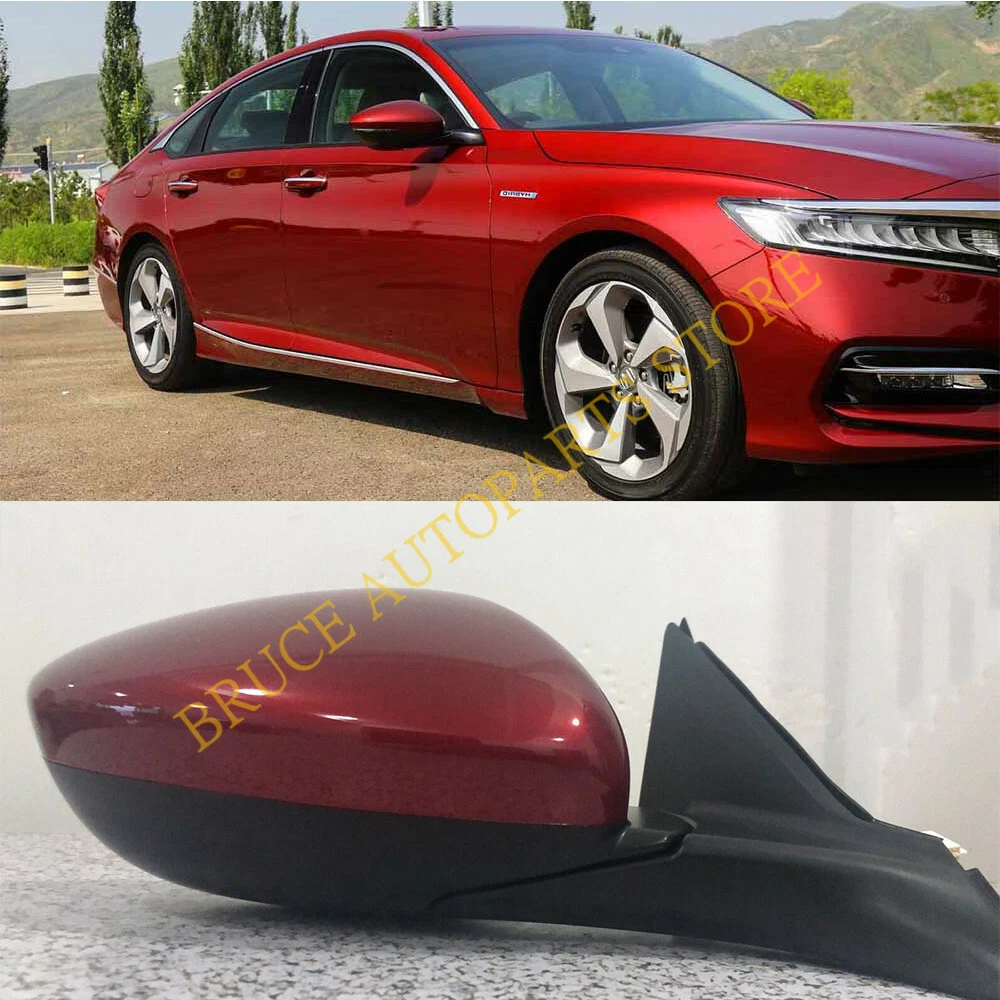 RH Passenger Side 3Wire Red Rearview Mirror Assy k For Honda Accord 10th 2018-22
